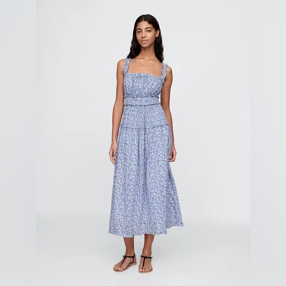 GAP x Doen Blue floral dress